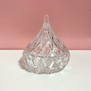 Vintage retro crystal candy dish